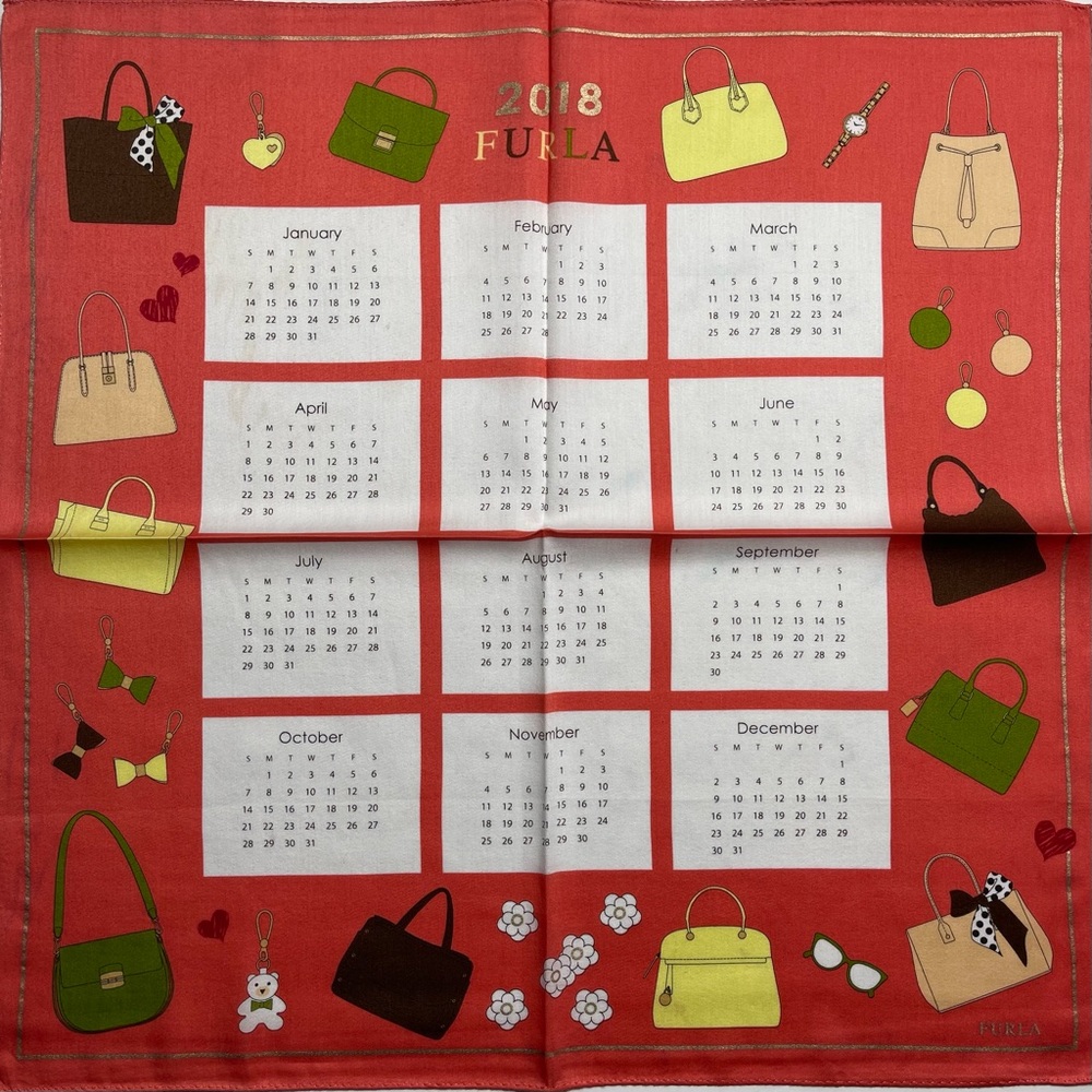 FURLA 2018 Collection handkerchief 19 x 19 inches